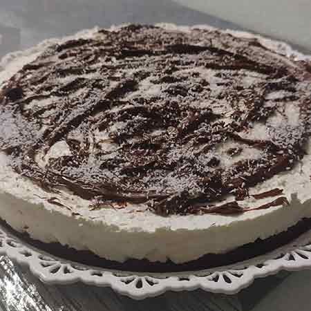 Cheesecake cocco e Nutella senza colla di pesce