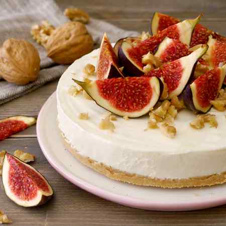 Cheesecake fichi e noci