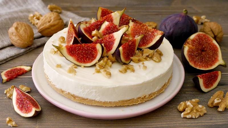 Cheesecake fichi e noci