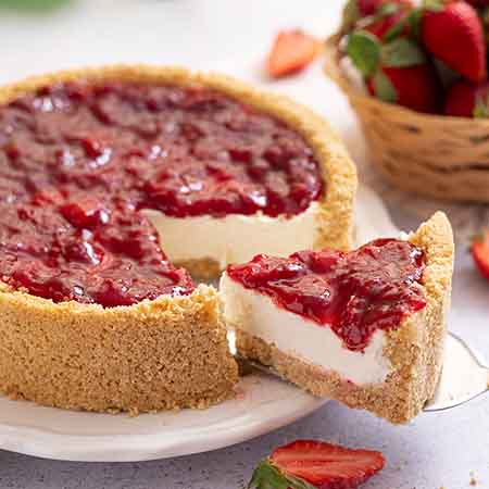 Cheesecake fragole e mascarpone