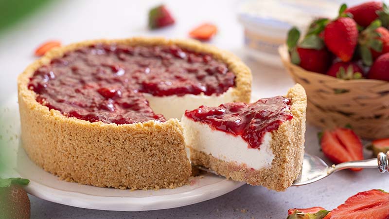 Cheesecake fragole e mascarpone