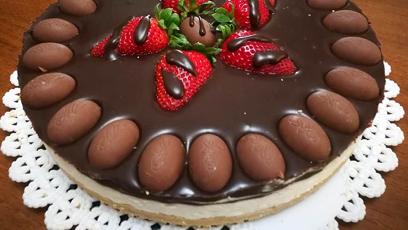 Cheesecake mascarpone e cioccolato fondente