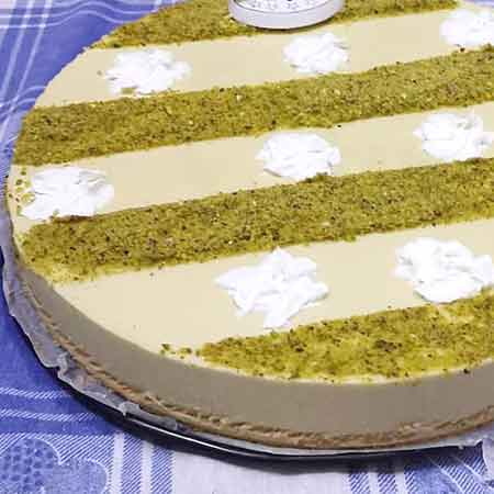 Cheesecake pistacchio e mascarpone