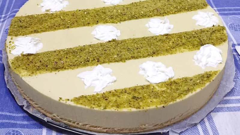 Cheesecake pistacchio e mascarpone