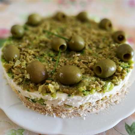 Cheesecake salata olive e zucchine