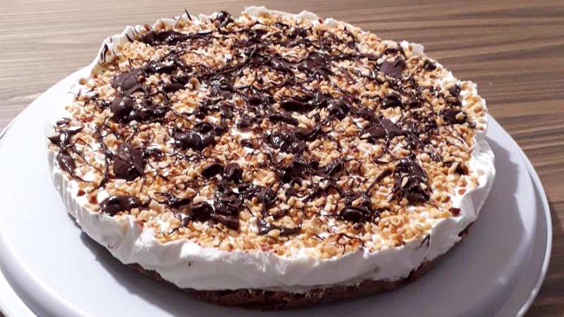 Cheesecake tela di cioccolato