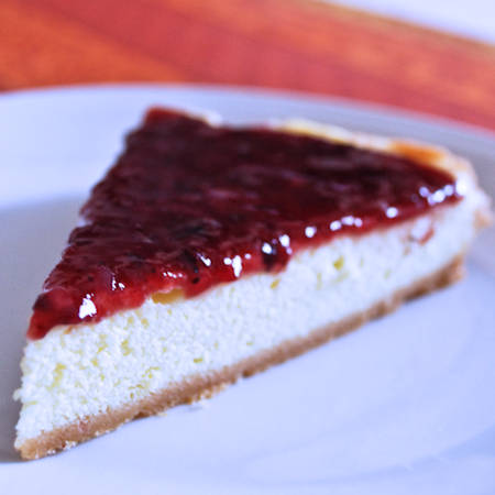 Cheesecake vegan con marmellata