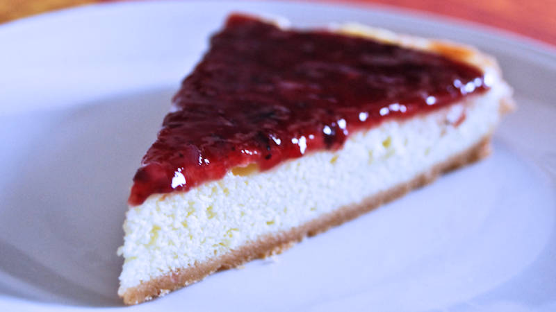 Cheesecake vegan con marmellata