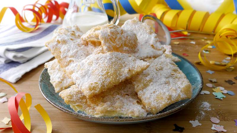 Chiacchiere alla panna