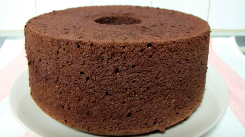 Chiffon cake al cacao