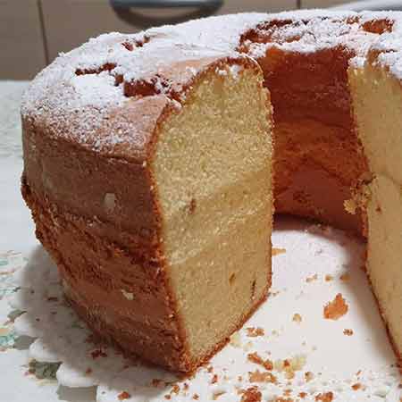 Chiffon cake all'arancia