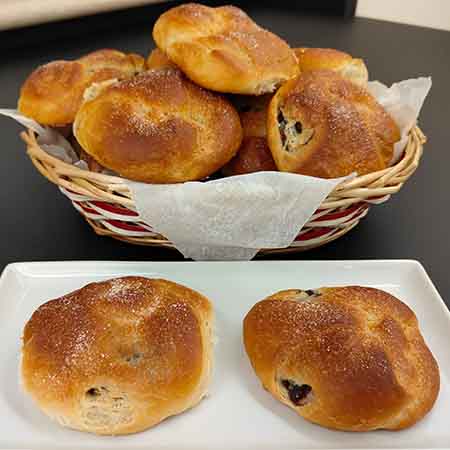 Chiocciole brioche allo yogurt farcite