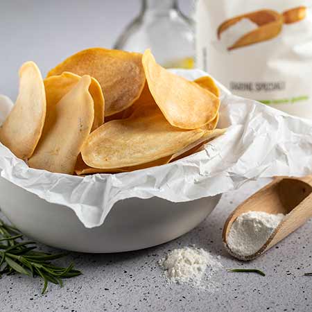 Chips con farina di riso