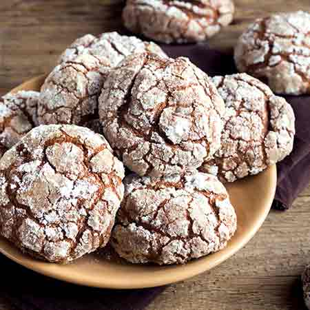 Chocolate crinkle dal cuore morbido