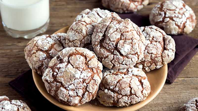 Chocolate crinkle dal cuore morbido