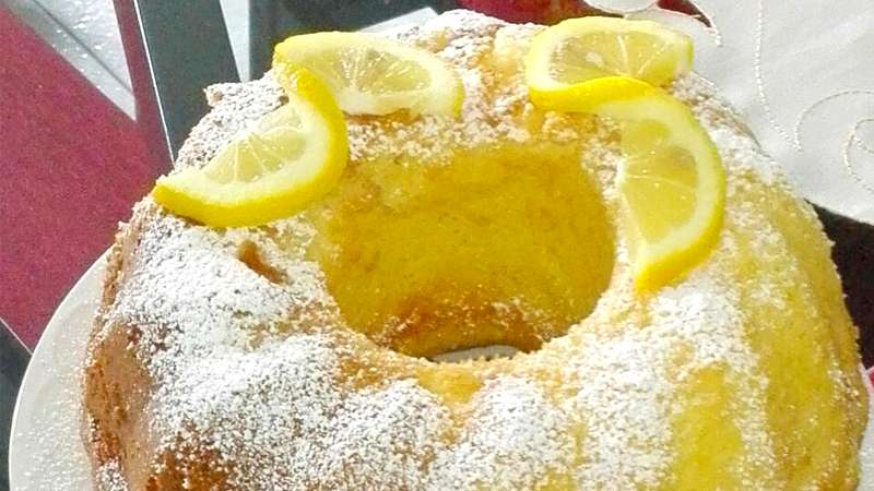 Ciambella al limone senza burro