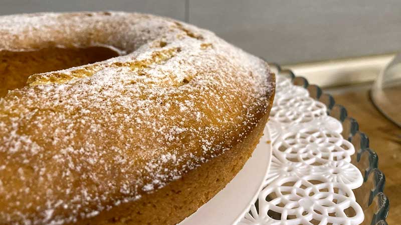 Ciambella all'arancia vegan