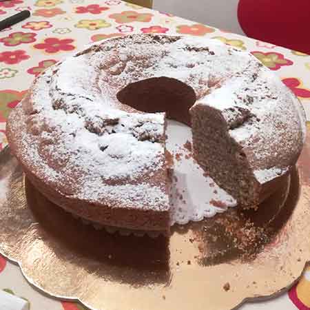 Ciambella integrale alle mandorle