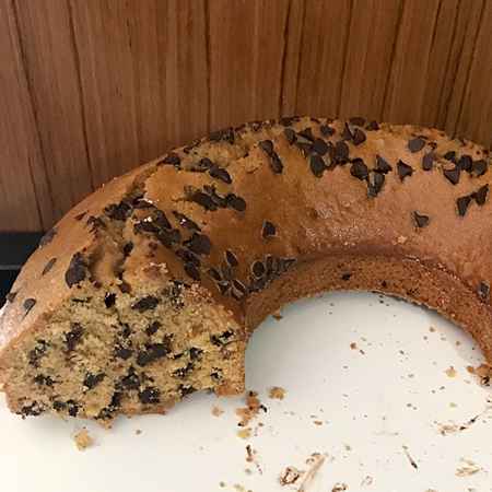 Ciambella light con gocce di cioccolato