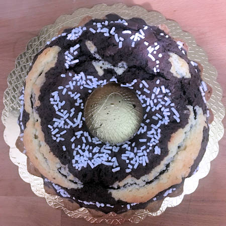 Ciambella panna e cacao