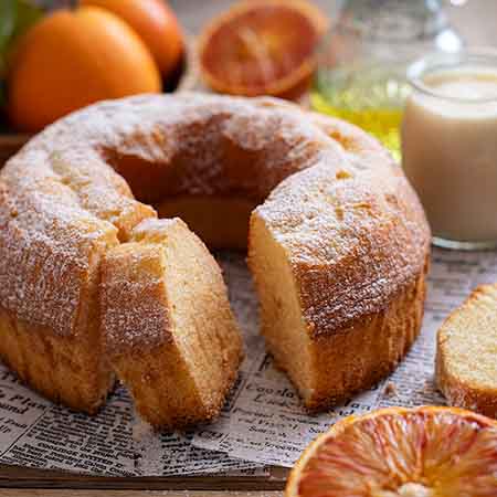 Ciambella yogurt e arancia