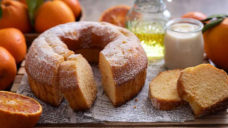 Ciambella yogurt e arancia