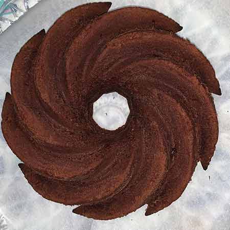 Ciambellone all'acqua e cacao