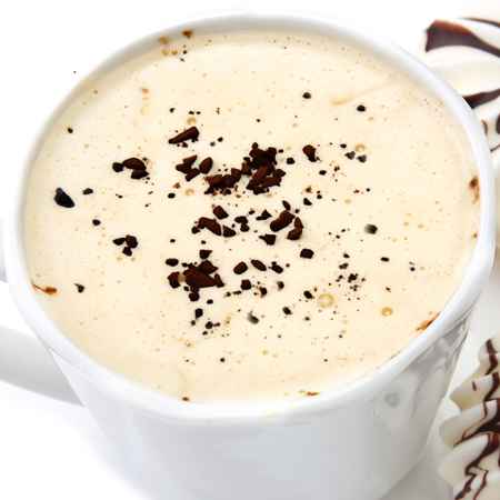 Cioccolata calda al cioccolato bianco