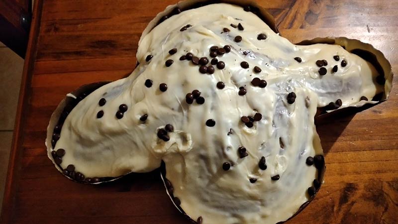 Colomba cioccolato e caffè veloce