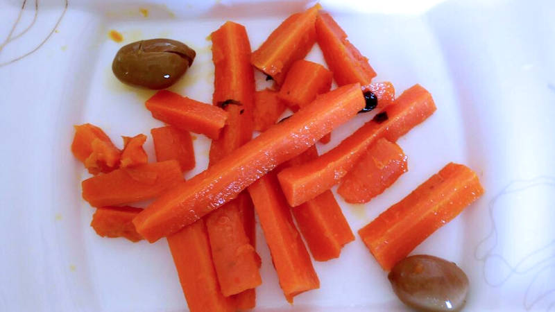Contorno carote e olive