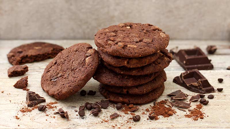 Cookies al triplo cioccolato