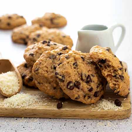 Cookies cocco e cioccolato