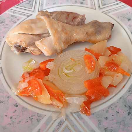 Cosce di pollo e salsiccia a Varoma