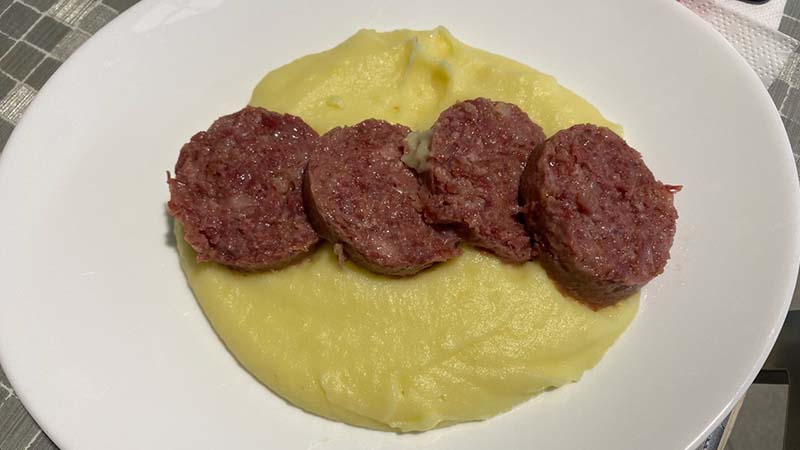 Cotechino con purè