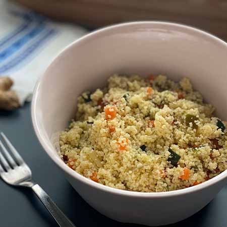 Cous cous con verdure e zenzero