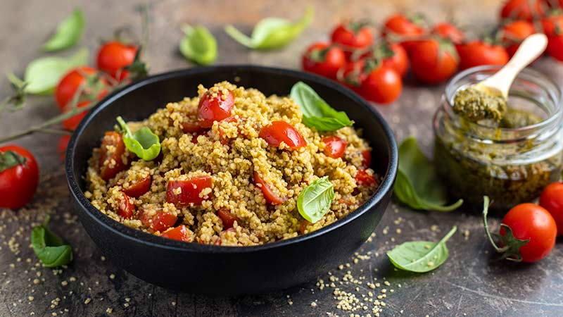 Cous cous pesto e pomodorini