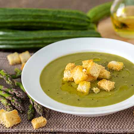 Crema di asparagi e zucchine