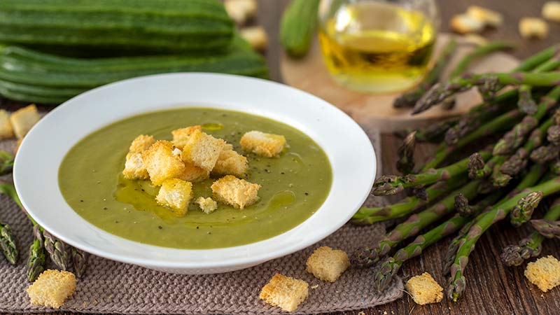 Crema di asparagi e zucchine