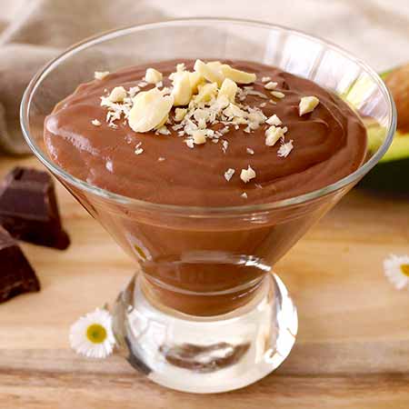 Crema di avocado al cioccolato