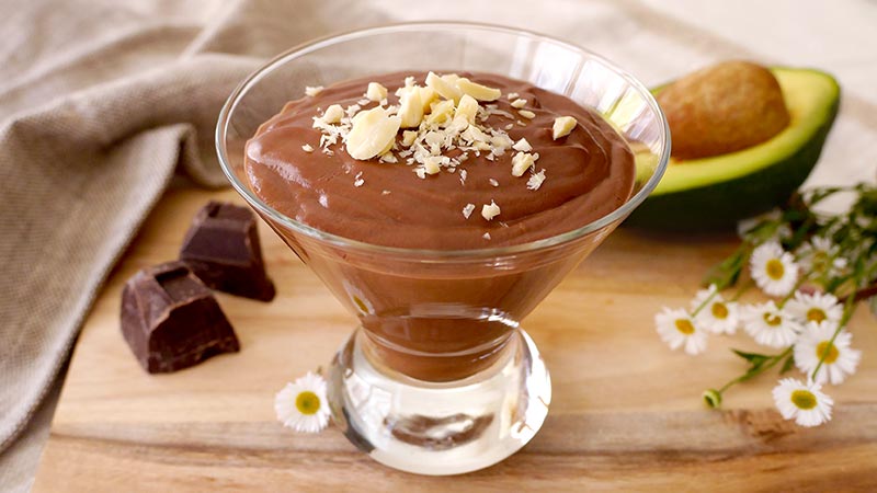 Crema di avocado al cioccolato