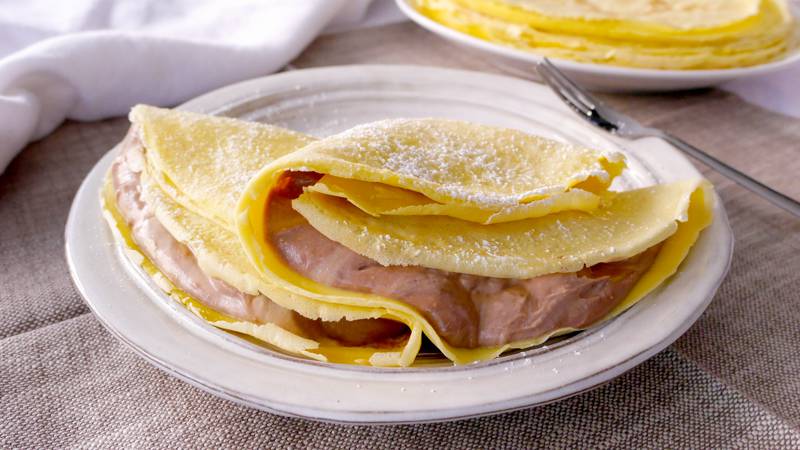 Crepes crema di ricotta e Nutella