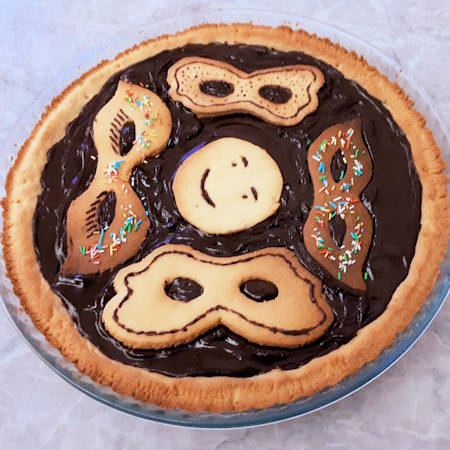 Crostata al cioccolato di Carnevale