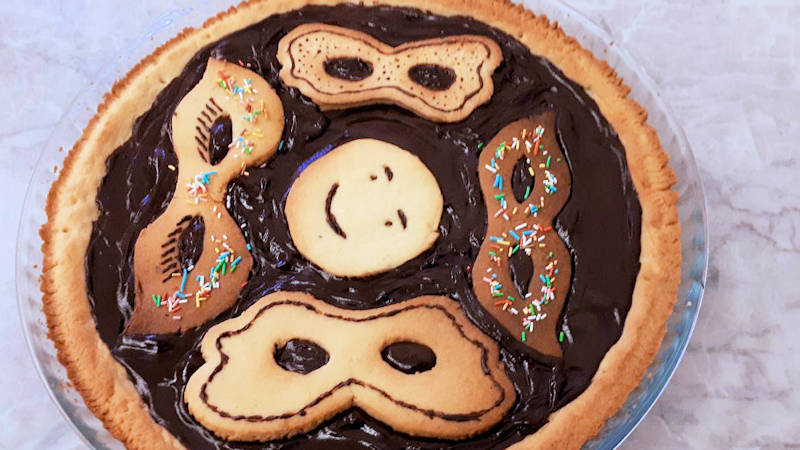 Crostata al cioccolato di Carnevale