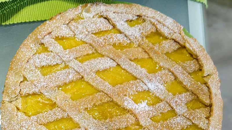 Crostata al limone senza latticini