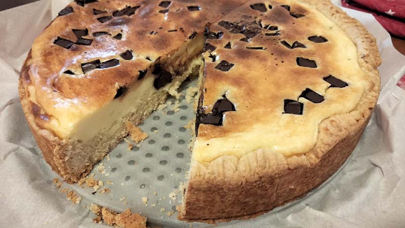 Crostata al mascarpone, Philadelphia e cioccolato