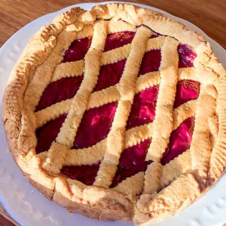 Crostata al rabarbaro