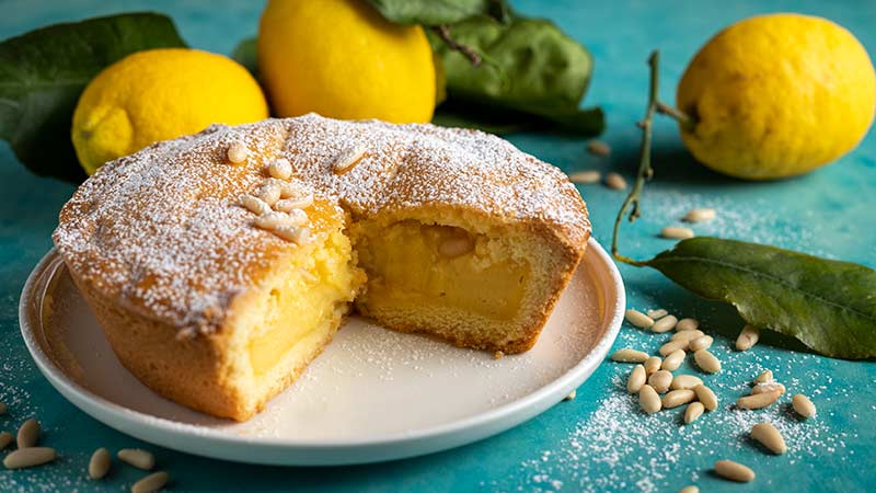 Crostata con crema al limone senza latte