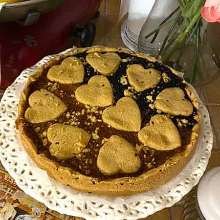 Crostata con farina di avena e grano saraceno