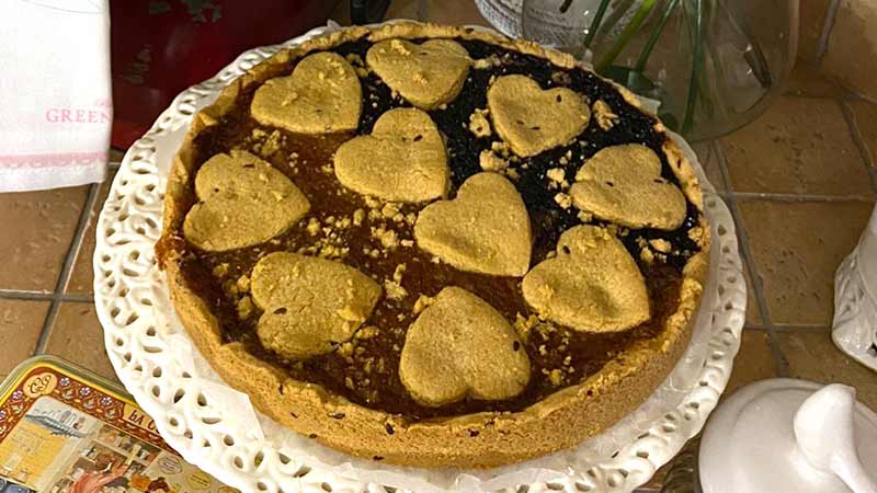 Crostata con farina di avena e grano saraceno