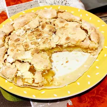 Crostata con frolla di riso